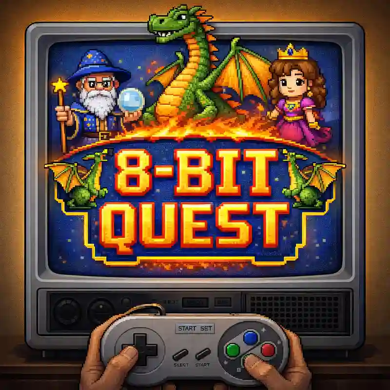 8-Bit Quest Casino Game Interface